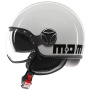 Casque jet Momo Design FGTR Evo White Quartz Black