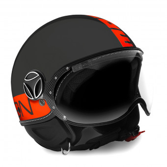 jet Momo Design FGTR Fluo Matt Black Orange Fluo