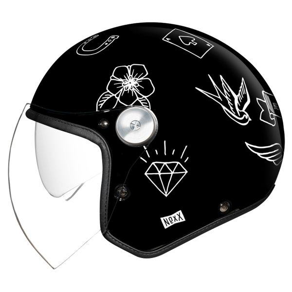 jet Nexx X.G30 Tattoo Black White jet Nexx X.G30 Tattoo Black White
