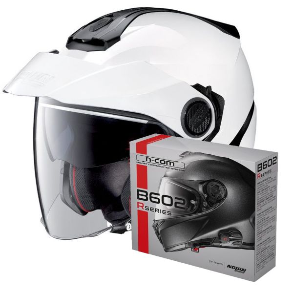 jet Nolan N40 5 Classic N-Com Blanco 5 + Bluetooth Kit B602R