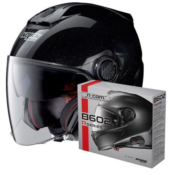 jet Nolan N40 5 Special N-Com Black 12 + Kit Bluetooth B602R