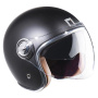 Casque jet NOX Heritage Matt Black