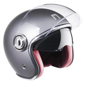 Casque jet NOX Heritage Silver Casque jet NOX Heritage Silver
