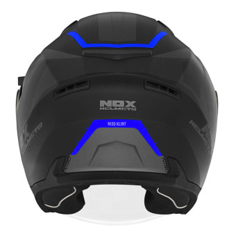 NOX N130 Klint Matt Black Blue + Kit Bluetooth Lokui K10