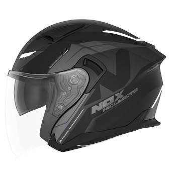 NOX N130 Klint Matt Black White + Kit bluetooth 5R Lite Solo