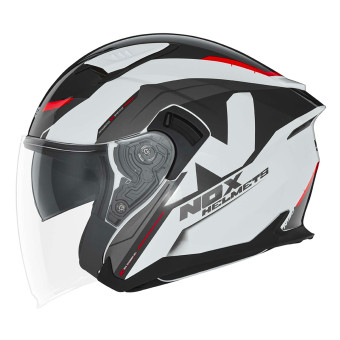 NOX N130 Klint White Red + Kit Bluetooth 5S Solo
