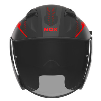 NOX N130 Myst Matt Black Red