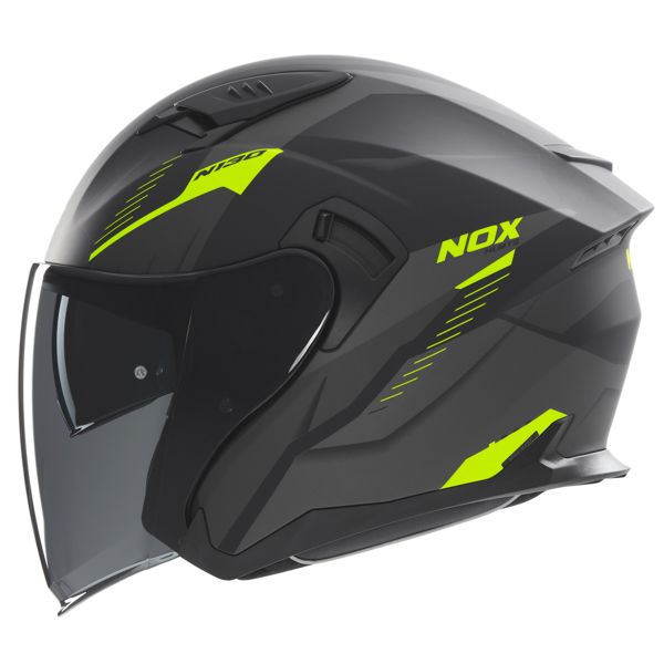 jet NOX N130 Myst Matt Black Yellow