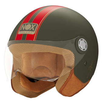 jet NOX N210 Evo Matt Khaki Red Line