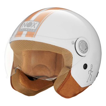 jet NOX N210 Evo White Pastel Orange Line