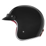Casque jet NOX N243 Shiny Black