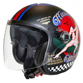 Casque jet Premier Vangarde Pinup 9BM Casque jet Premier Vangarde Pinup 9BM
