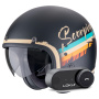 Casque jet Scorpion Belfast Evo Adonis Matt Black Beige + Kit Bluetooth Lokui K30