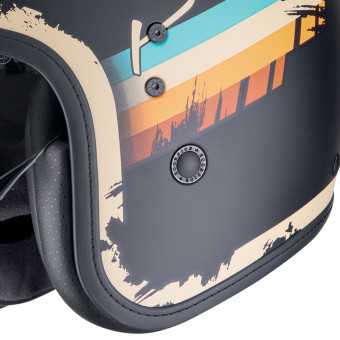 Scorpion Belfast Evo Adonis Matt Black Beige + Kit Bluetooth Lokui K30