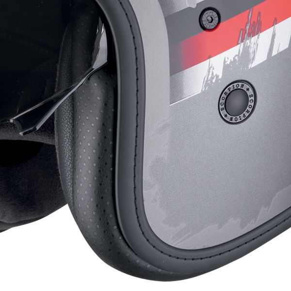 Scorpion Belfast Evo Adonis Plata Estera Rojo