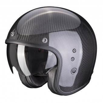 Scorpion Belfast Evo Carbon Black + Kit Bluetooth BT Mini