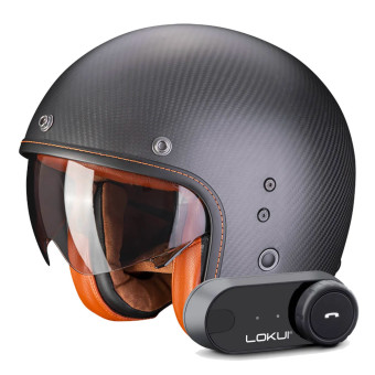 Casque jet Scorpion Belfast Evo Carbon Matt Black + Kit Bluetooth Lokui K30 Casque jet Scorpion Belfast Evo Carbon Matt Black + Kit Bluetooth Lokui K30