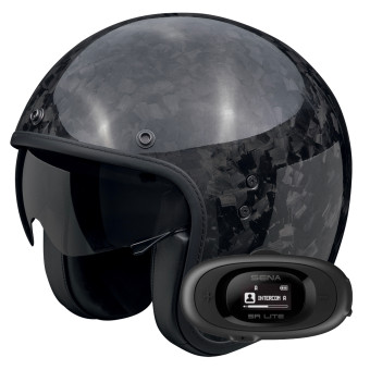 jet Scorpion Belfast Evo Carbon Onyx Black + Kit bluetooth 5R Lite