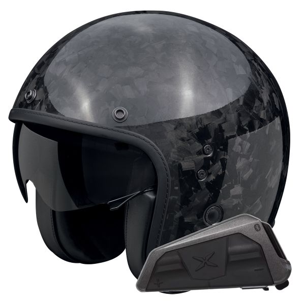 jet Scorpion Belfast Evo Carbon Negro Onix + Kit Bluetooth Exo-Com Link-1 jet Scorpion Belfast Evo Carbon Negro Onix + Kit Bluetooth Exo-Com Link-1