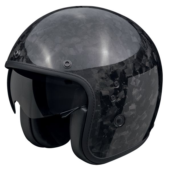 Scorpion Belfast Evo Carbon Negro Onix + Kit Bluetooth Exo-Com Link-1