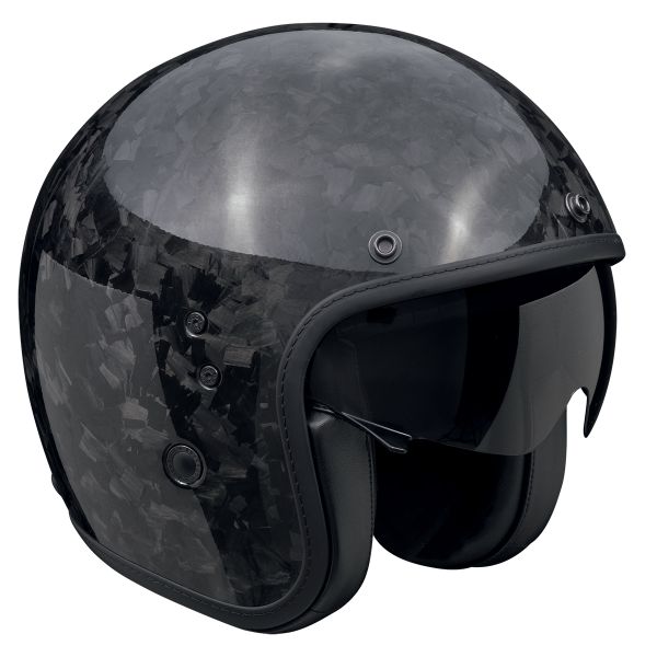 Scorpion Belfast Evo Carbon Negro Onix + Kit Bluetooth Exo-Com Link-1