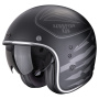 Casque jet Scorpion Belfast Evo Dawg Matt Black Silver