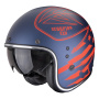 Casque jet Scorpion Belfast Evo Dawg Matt Blue Red