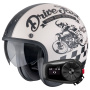 Casque jet Scorpion Belfast Evo Drive Fast Cream Matt Black + Kit Bluetooth 5S Solo