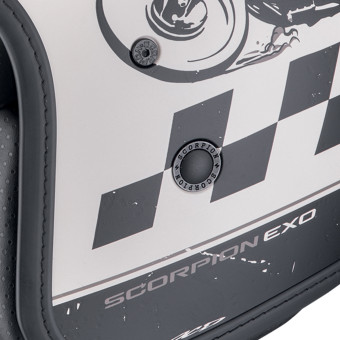 Scorpion Belfast Evo Drive Fast Cream Negro Mate + Kit Bluetooth Exo-Com Link-1C