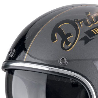 Scorpion Belfast Evo Drive Fast Plata Negro Oro + Kit Bluetooth Exo-Com Link-1