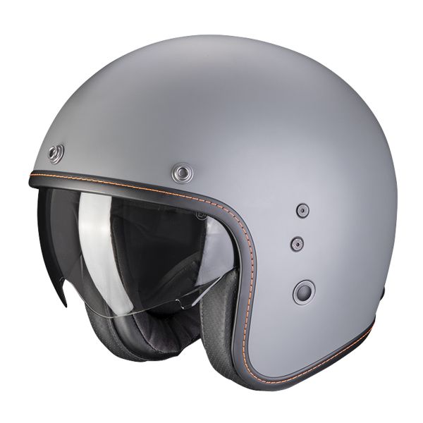 Scorpion Belfast Evo Matt Grey Cement + Kit bluetooth 5R Lite