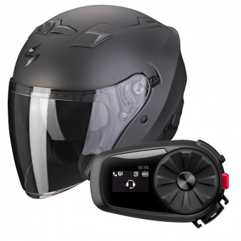 jet Scorpion Exo 230 Anthracite Matt + Kit Bluetooth 5S Solo