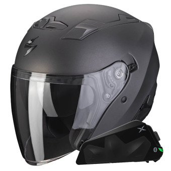 jet Scorpion Exo 230 Antracita Mate + Kit Bluetooth Exo-Com Link-1C