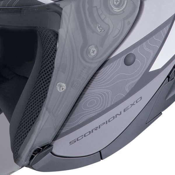 Scorpion Exo 230 Band Negro mate Plata