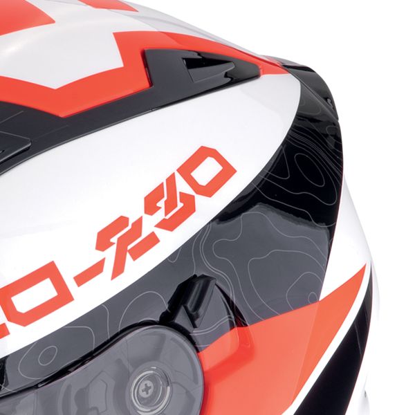 Scorpion Exo 230 Band Blanco Negro Rojo