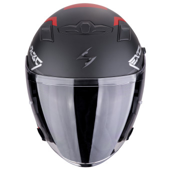 Scorpion Exo 230 Band Blanco Negro Rojo + Kit Bluetooth Exo-Com Link-1C