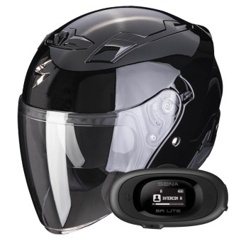 jet Scorpion Exo 230 Black + Kit bluetooth 5R Lite