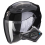 Casque jet Scorpion Exo 230 Black + Kit Bluetooth BT Mini