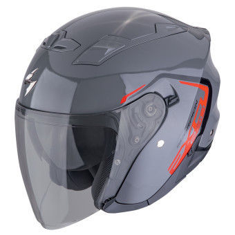 Scorpion Exo 230 Cit-E Grey Red + Kit Bluetooth Lokui K30