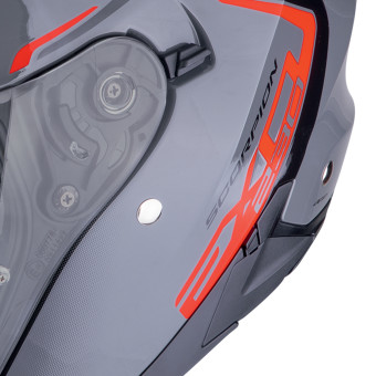 Scorpion Exo 230 Cit-E Grey Red + Kit Bluetooth Lokui K30