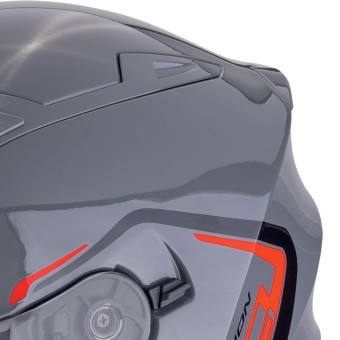 Scorpion Exo 230 Cit-E Grey Red + Kit Bluetooth Lokui K30