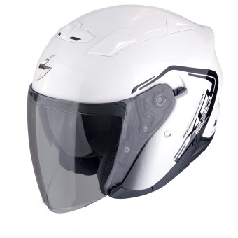 Scorpion Exo 230 Cit-E Blanco Negro + Kit Bluetooth Exo-Com Link-1C