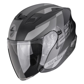jet Scorpion Exo 230 Comics Matt Black Silver