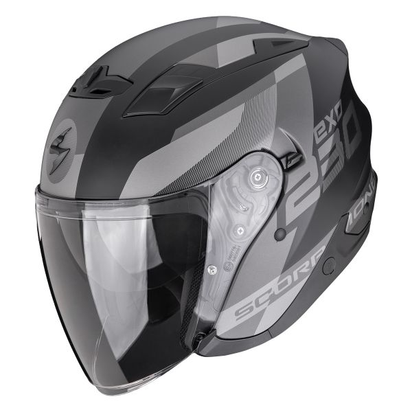 jet Scorpion Exo 230 Comics Matt Black Silver