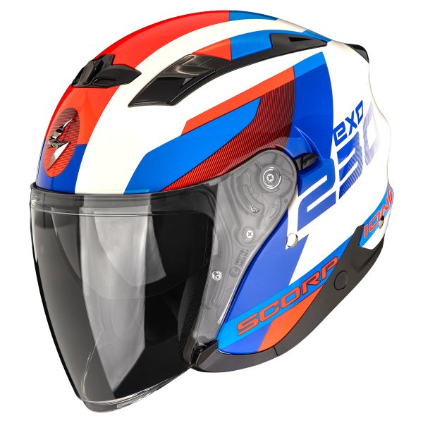 jet Scorpion Exo 230 Comics White Blue Red