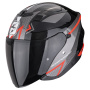 Casque jet Scorpion Exo 230 Loop Metal Black Red