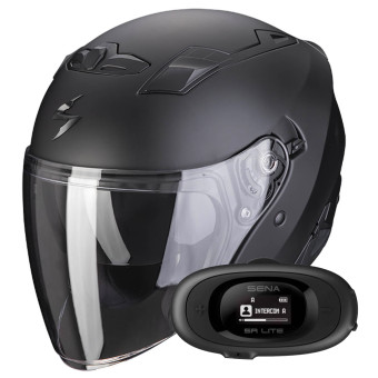 jet Scorpion Exo 230 Matt Black + Kit bluetooth 5R Lite
