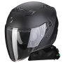 Casque jet Scorpion Exo 230 Negro Mate + Kit Bluetooth Exo-Com Link-1C