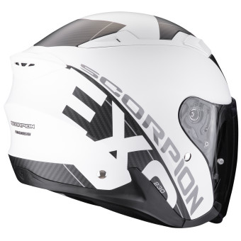 Scorpion Exo 230 QR Matt White Black + Kit Bluetooth 5S Solo