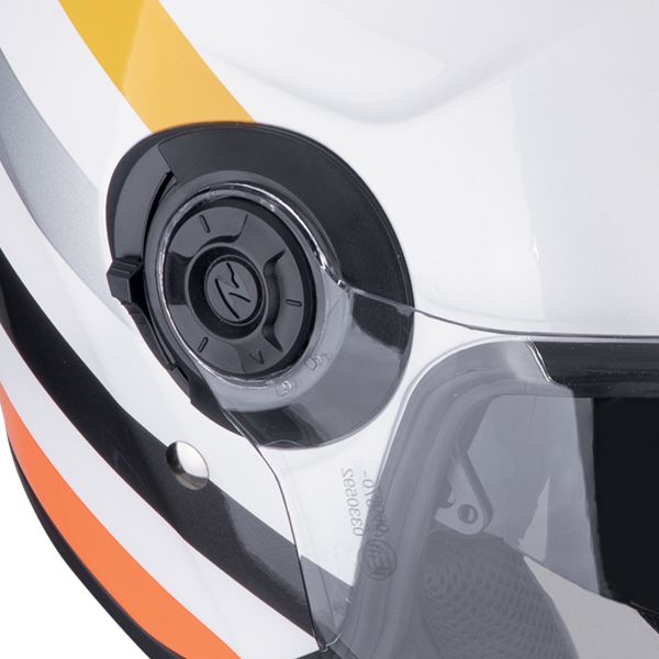 Scorpion Exo City II Bee Blanco Amarillo + Kit Bluetooth Exo-Com Link-1C